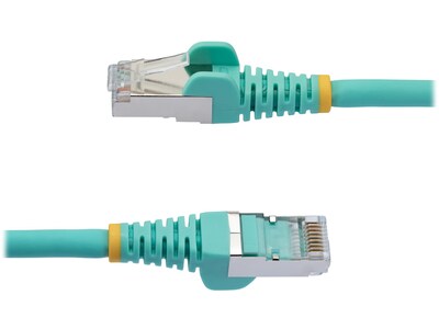 StarTech 3' CAT-6a Ethernet Cable, 27AWG, Aqua (NLAQ-3F-CAT6A-PATCH)