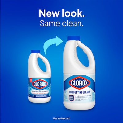 Clorox Antibacterial Disinfecting Bleach, HE Compatible, 43 fl. Oz. (32260)
