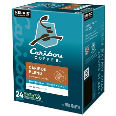 Caribou Blend Coffee Keurig® K-Cup® Pods, Medium Roast, 24/Box (6992)