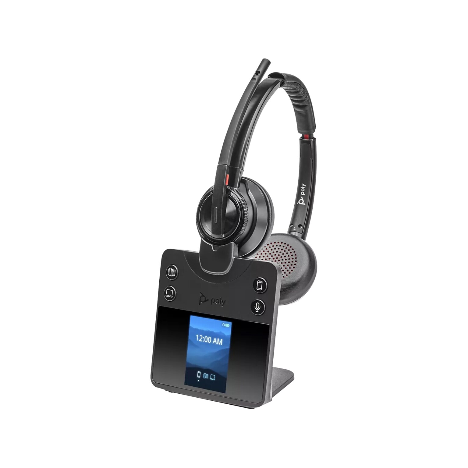 Poly Savi 8420 Wireless Noise Cancelling Bluetooth Stereo On-Ear Headset (8L7F2AA#ABA)