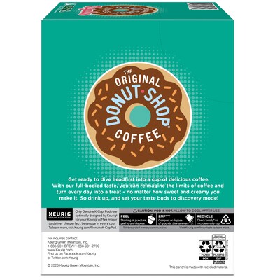 The Original Donut Shop Coffee Keurig® K-Cup® Pods, Medium Roast, 96/Carton (60052-101)