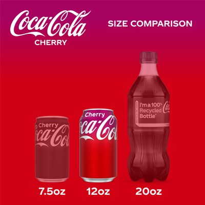 Coca-Cola Cherry Soda, 12 oz., 24/Carton (49000031034)