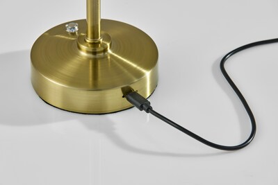 Adesso Ritchie LED Table Lamp, Antique Brass (2601-21)