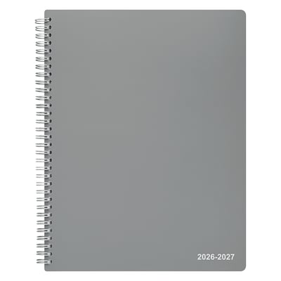 2026–2027 Staples 8.5 x 11 Academic Weekly and Monthly Planner, Gray (ST63502-27)