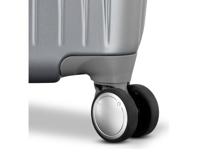 Samsonite Opto 3 29.02" Hardside Suitcase, 4-Wheeled Spinner, TSA Checkpoint Friendly, Silver (147076-7722)