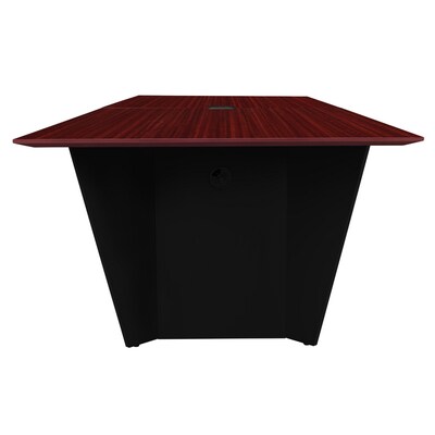 Regency Array 120"W x 48"D Conference Table with Grommet, Mahogany/Black (ACT12048MHBK)