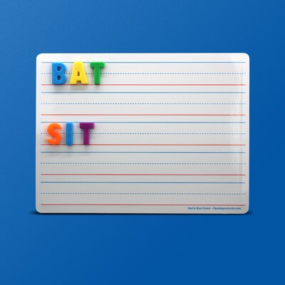 Flipside Double Sided Magnetic Dry-Erase Mobile Whiteboard, 9" x 12", 48/Pack (FLP20276)