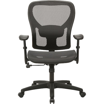 Lorell Mesh Mid-Back Task Chair, Black (LLR83293)