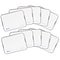 Learning Resources Dry Erase Aluminum Whiteboards, 9 x 12, 10/Set (LER4278)