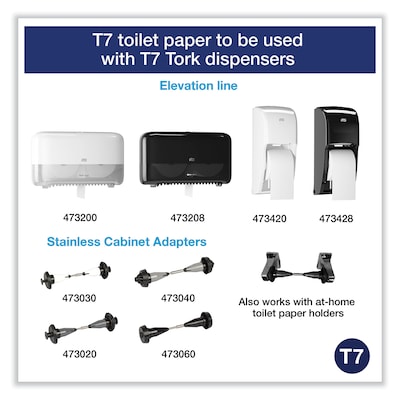 Tork Coreless Toilet Paper, 2-Ply, White, 750 Sheets/Roll, 36 Rolls/Carton (472884)