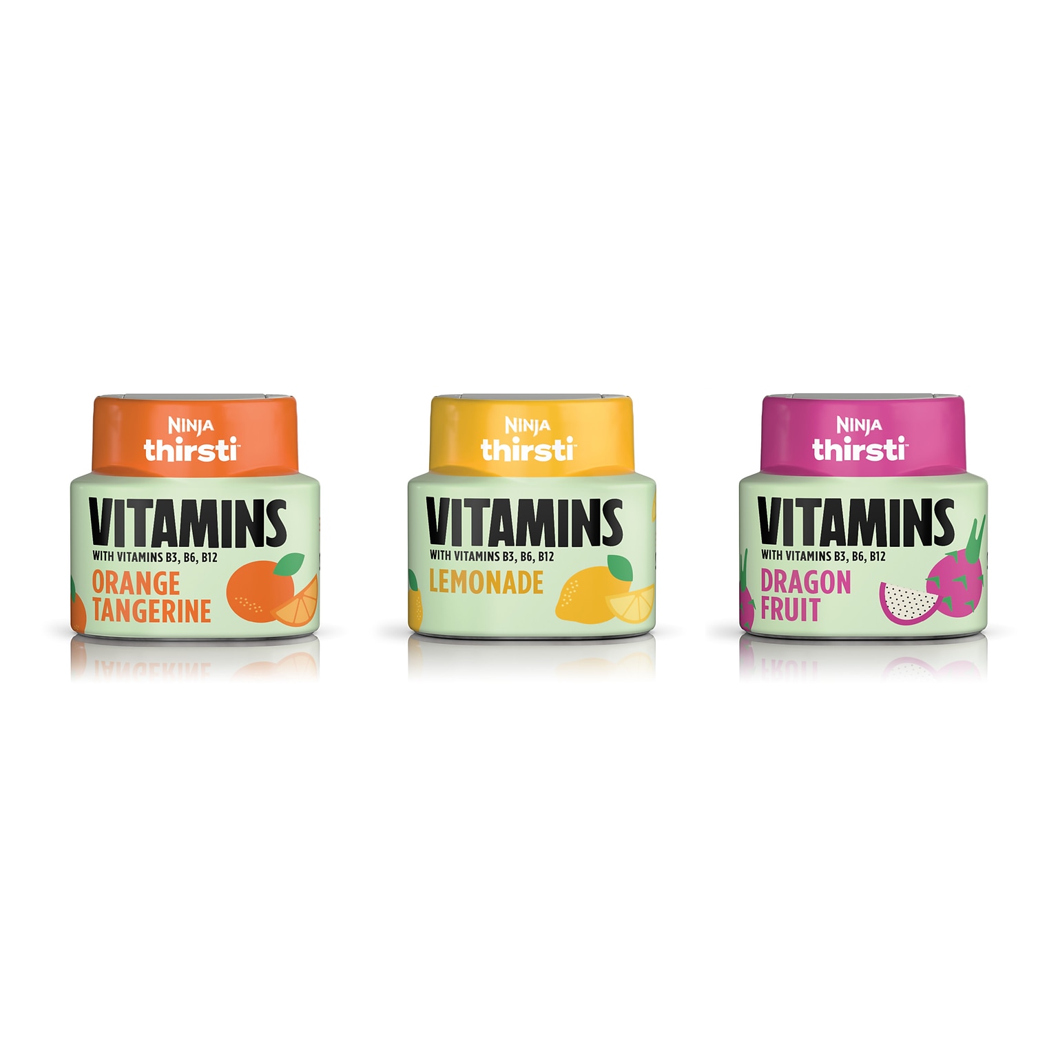 Ninja Thirsti Sugar-Free VITAMINS Variety Pack Drink Mix Drops, 2.07 oz., 3/Pack (WCFV4)