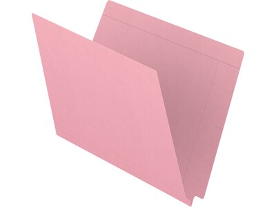 Medical Arts Press Kardex Match Reinforced End Tab File Folder, Straight Cut, Letter Size, Pink, 100/Box (S-09482-PNK)