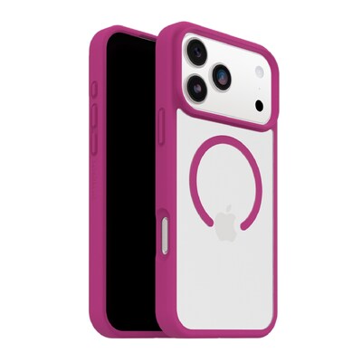 OtterBox React Phone Case for iPhone 17 Pro Max, Shock Absorbing, Pink Awakening (77-98654)