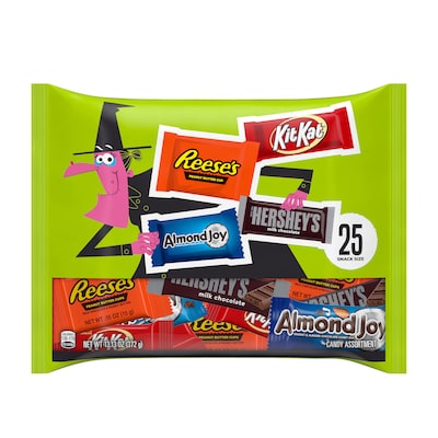 Hersheys Miniatures Milk Chocolate Assortment, 13.13 oz., 25 Pieces (HEC45291)
