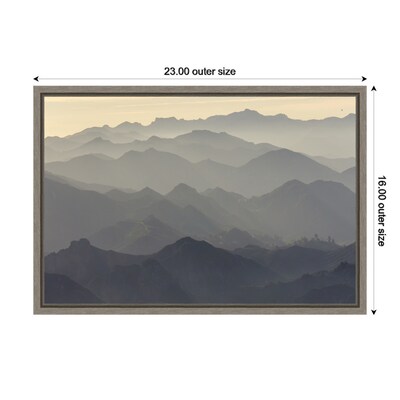 Amanti Art Santa Monica Mountains by Rob Sheppard Danita Delimont Framed Canvas Wall Art Print, 23" x 16" (A42675048043)