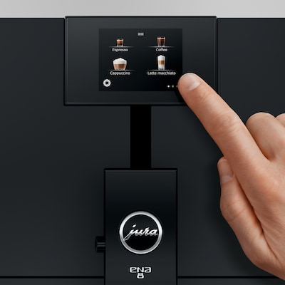 JURA ENA4 2-Cups Coffee & Espresso Machine Combination, Metropolitan Black (15496)