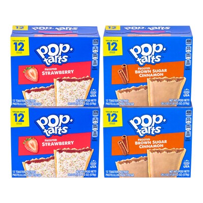 Red Bull Energy Drink Original & Poptarts Brown Sugar Cinnamon Variety Pack, 2/Pack (600-04173)
