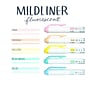 Zebra Mildliner Twin Tip Highlighters, Bullet/Chisel Tip, Fluorescent Assorted, 5/Pack (78105)