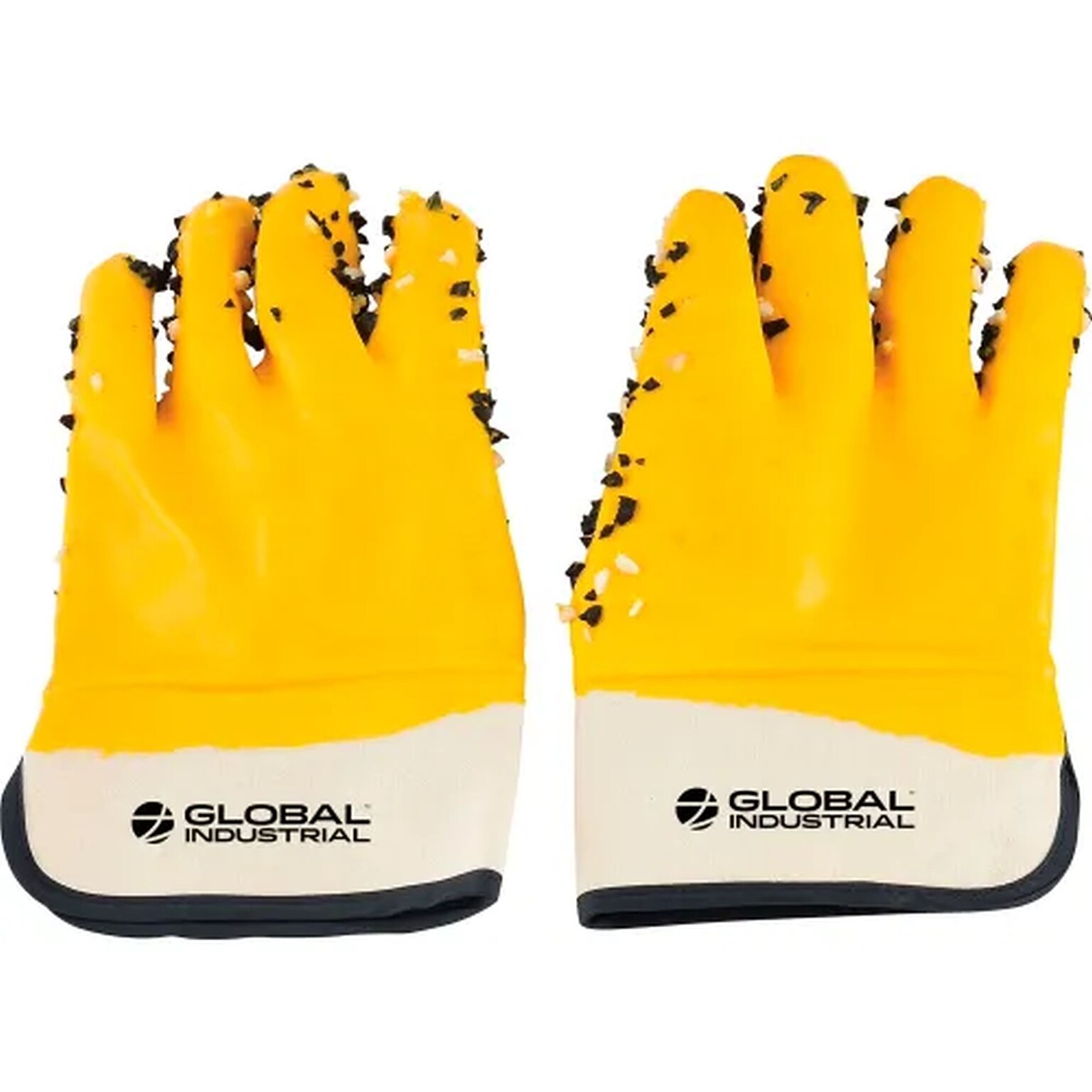 Global Industrial PVC Chip Safety Gloves, Yellow, 1/Pair (716192)