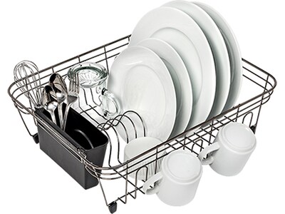 Honey-Can-Do Metal Dish Rack, Chrome/Black (KCH-07662)