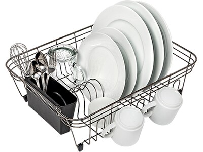 Honey-Can-Do Metal Dish Rack, Chrome/Black (KCH-07662)