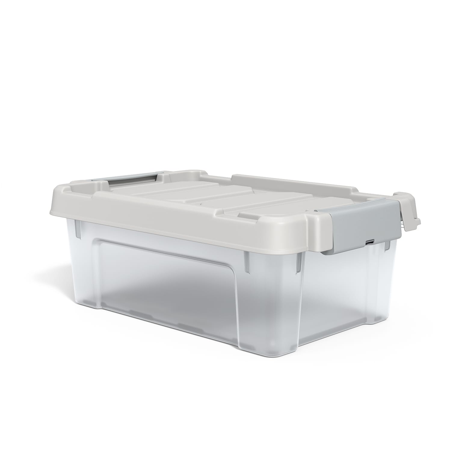Staples 12 Qt. Latch Lid Storage Bin, Clear (TR58304)