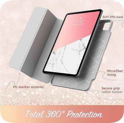 i-Blason Cosmo Plastic 13" Fashion Case for iPad Pro 7th Generation, Marble