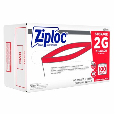 Ziploc 2-Gallon Freezer Bags Extra Large Size - 2 gal - 13 Width