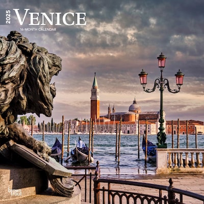 2025 BrownTrout Venice 12 x 12 Monthly Wall Calendar (9781975476311)