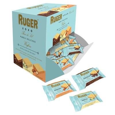 Ruger XOXO Assorted Bite Size Wafers, 96/Pack (RUG00378)