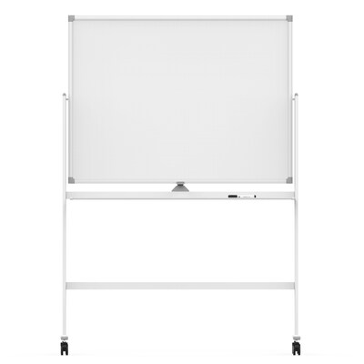 U Brands Double Sided Magnetic Mobile Dry-Erase Whiteboard Easel, 47" x 35" (4535U00-01)