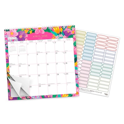 2025-2026 Plato Bonnie Marcus 12" x 12" Academic Monthly Wall Calendar (9798330700141)