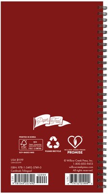 2026 Willow Creek Cardinals 3.5 x 6.5 Weekly & Monthly Planner, Paperboard Cover (57490)