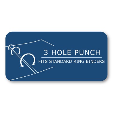 Roaring Spring Paper Products BioBased College Ruled Filler Paper, 8.5" x 11", 3-Hole Punched, 100 Sheets/Pack (13986)