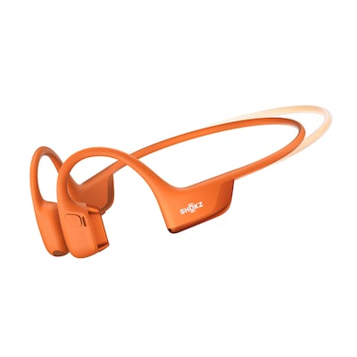 Shokz OpenRun Pro 2 Mini Wireless Bone-Conduction Open-Ear Sport Headphones, Bluetooth, Orange (S821-MN-OR-US)