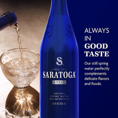 Saratoga Sparkling Purified Water, 16 oz., 6 Bottles/Case, 4 Cases/Carton (STG-12535971)