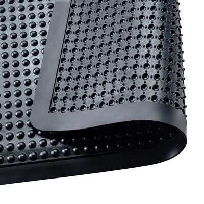 Floortex Doortex BubbleMat Anti-Fatigue Mat, 47 x 35, Black (NRAFFLRU0101)