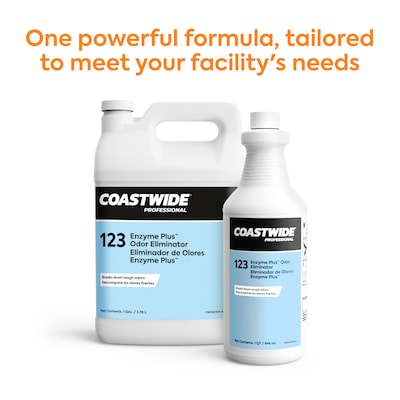 Coastwide Professional™ Odor Eliminator Enzyme Plus Concentrate, 3.78L, 4/Carton