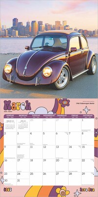 2025 Motor Club Love Bug 12" x 12" Monthly Square Wall Calendar (9781975480028)