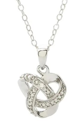 Diamond Love Knot Necklace