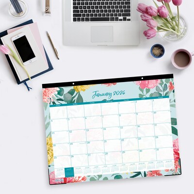 2026 Blue Sky Reflections 22" x 17" Monthly Desk Calendar (117886-26)