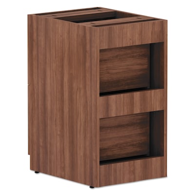 Alera Valencia Series Full Pedestal File, 2 Legal/Letter-Size Drawers, Modern Walnut (ALEVA542822WA)