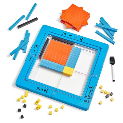 hand2mind Area Model Tray with Base Ten Blocks (96980)