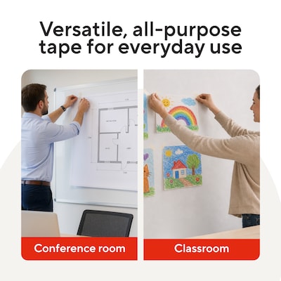Staples Masking Tape, 0.75” x 60 Yards — 6/Pack