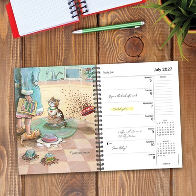 2027 Willow Creek Cats by Gary Patterson 6.5" x 8.5" Weekly & Monthly Desk Calendar (64368)
