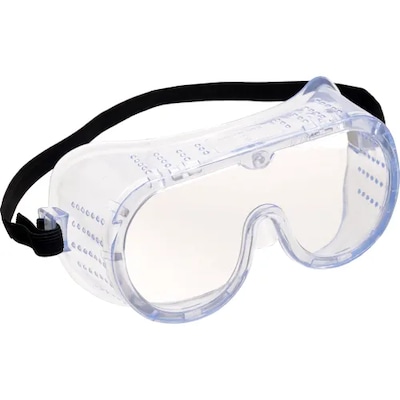 Global Industrial Safety Goggles with Neoprene Strap, Anti-Fog, Clear Lens/Frame (708582AF)