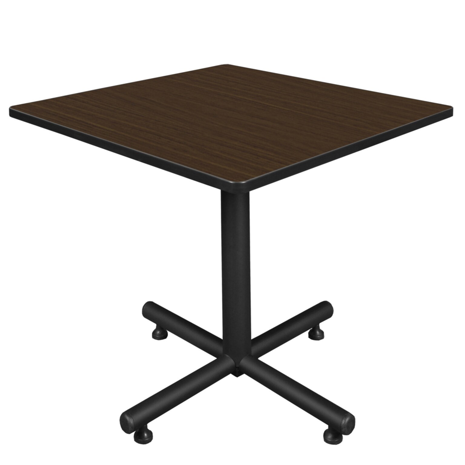 Regency Kobe 42 Square X-Base Breakroom Table, Neo Walnut (TKB4242NW)