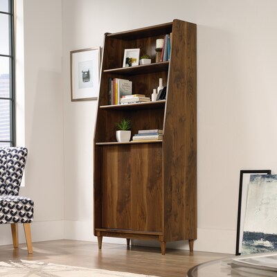 Sauder Harvey Park 70"H 5-Shelf Bookcase, Grand Walnut (420282)