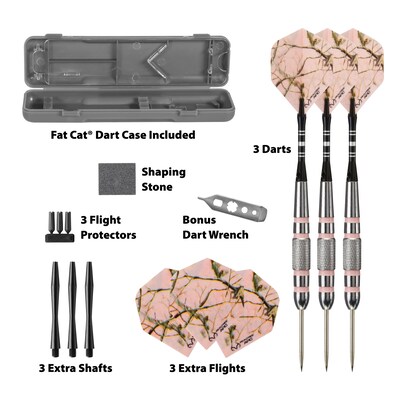 Fat Cat Realtree APC Steel Tip Darts, 23gm (26-1428)