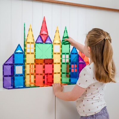 Connetix Magnetic Tiles Rainbow Creative Pack, 102 Pieces (CNTR00102CR)
